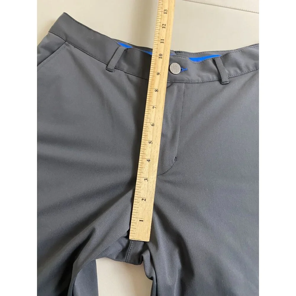 Twillory Mens Tailored Fit Performance Pants 30x32‎ Gray Stretch Golf Neutral
